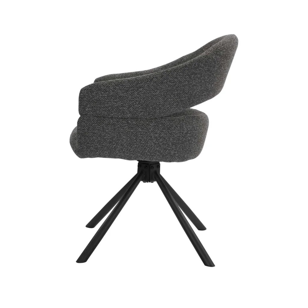 JEN FABRIC SWIVEL DINING CHAIR - Image 16