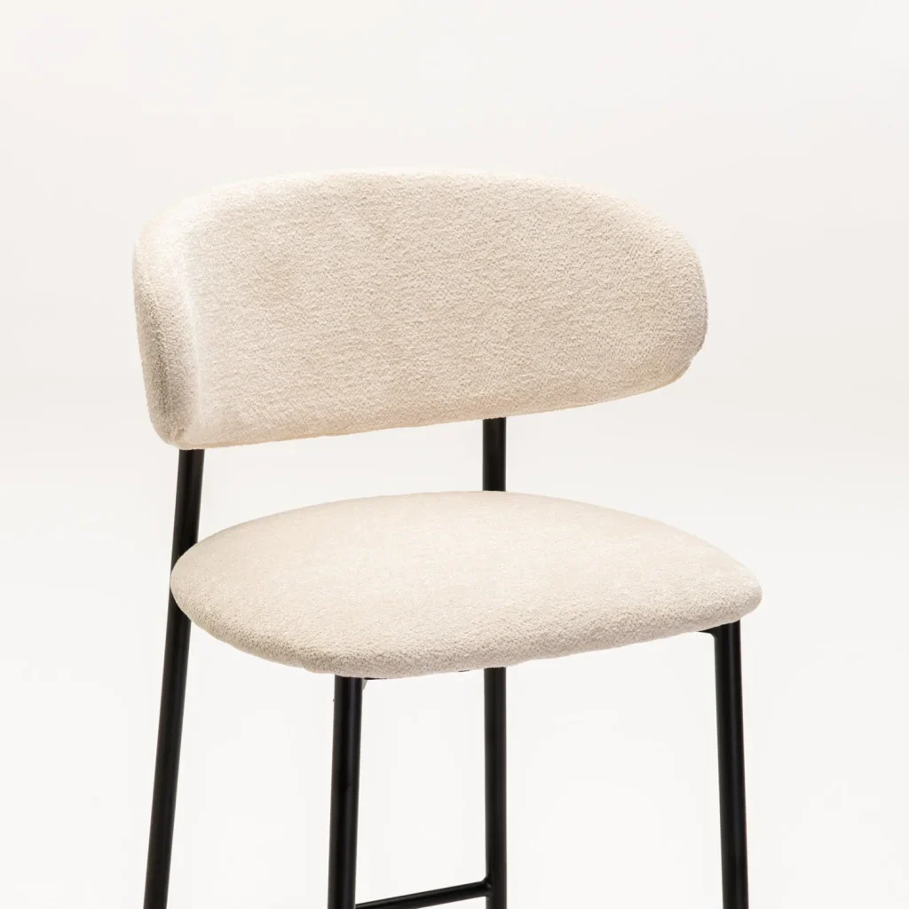 JOSIE FABRIC BARSTOOL-BLACK LEG - Image 5