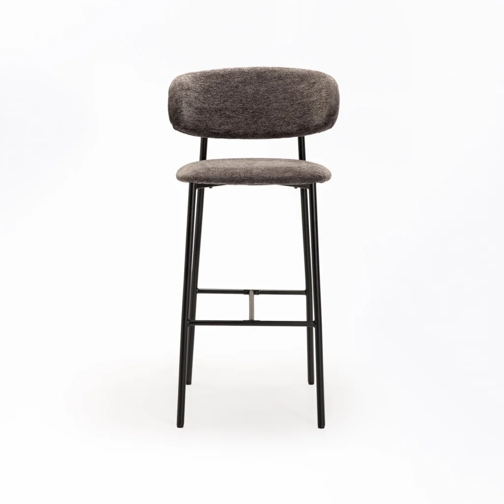 JOSIE FABRIC BARSTOOL-BLACK LEG - Image 7