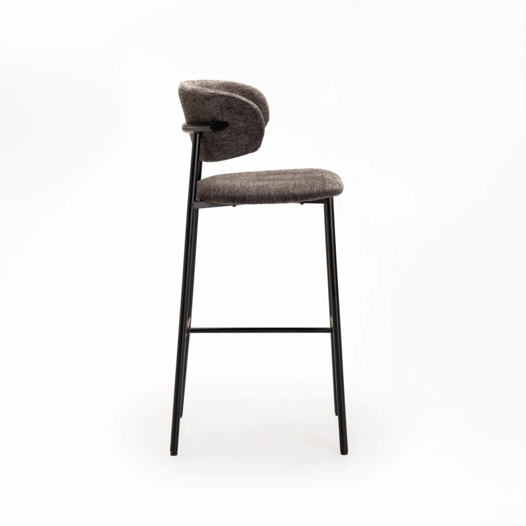JOSIE FABRIC BARSTOOL-BLACK LEG - Image 8