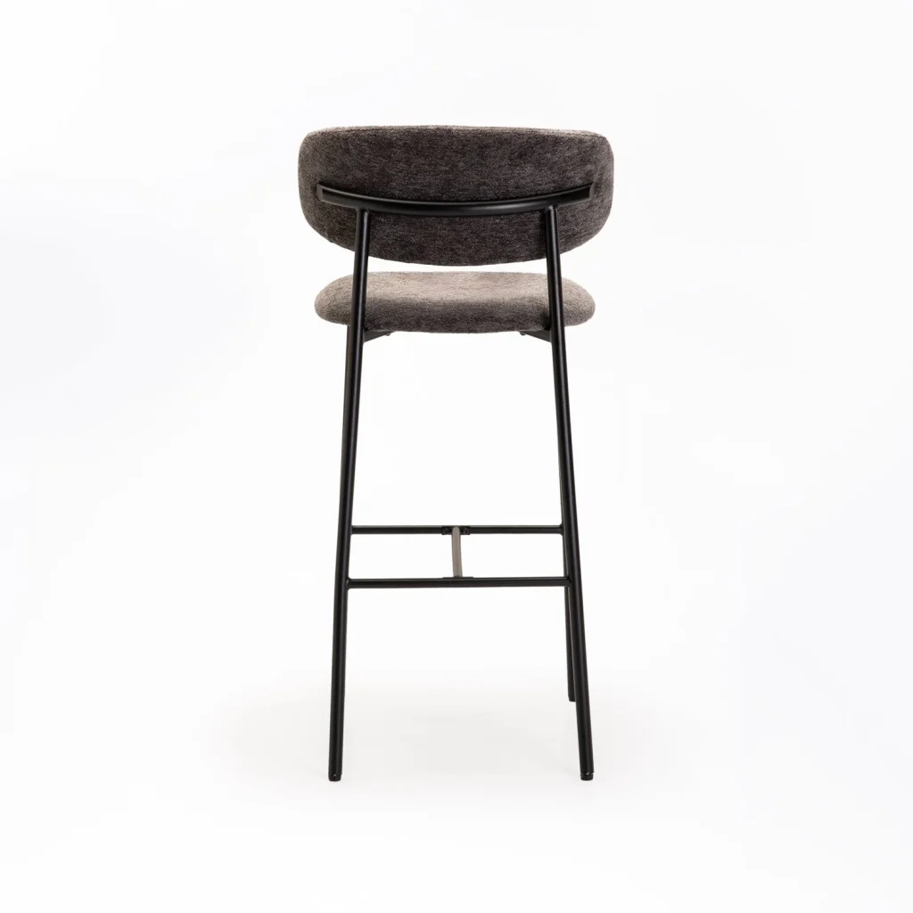 JOSIE FABRIC BARSTOOL-BLACK LEG - Image 9