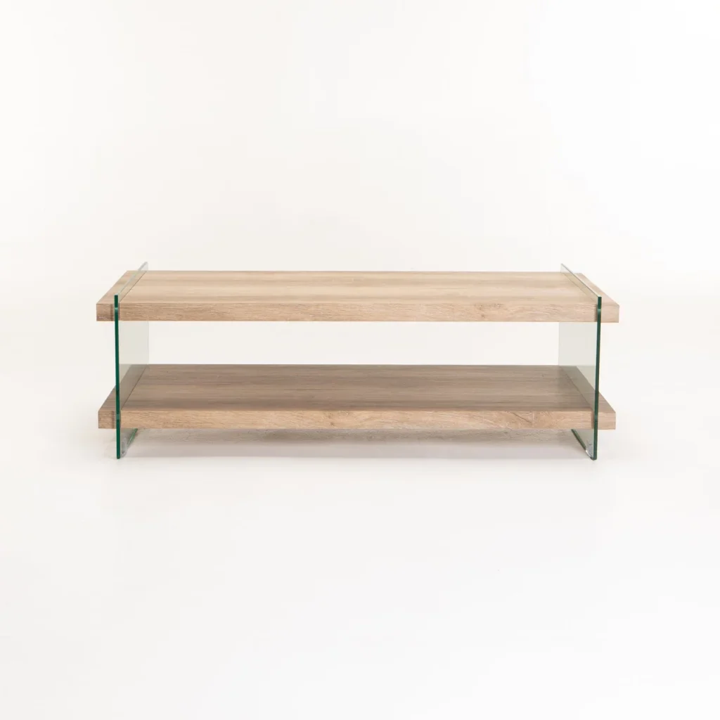 OPAL 110x55cm 8MM TEMPERED GLASS COFFEE TABLE - Image 2