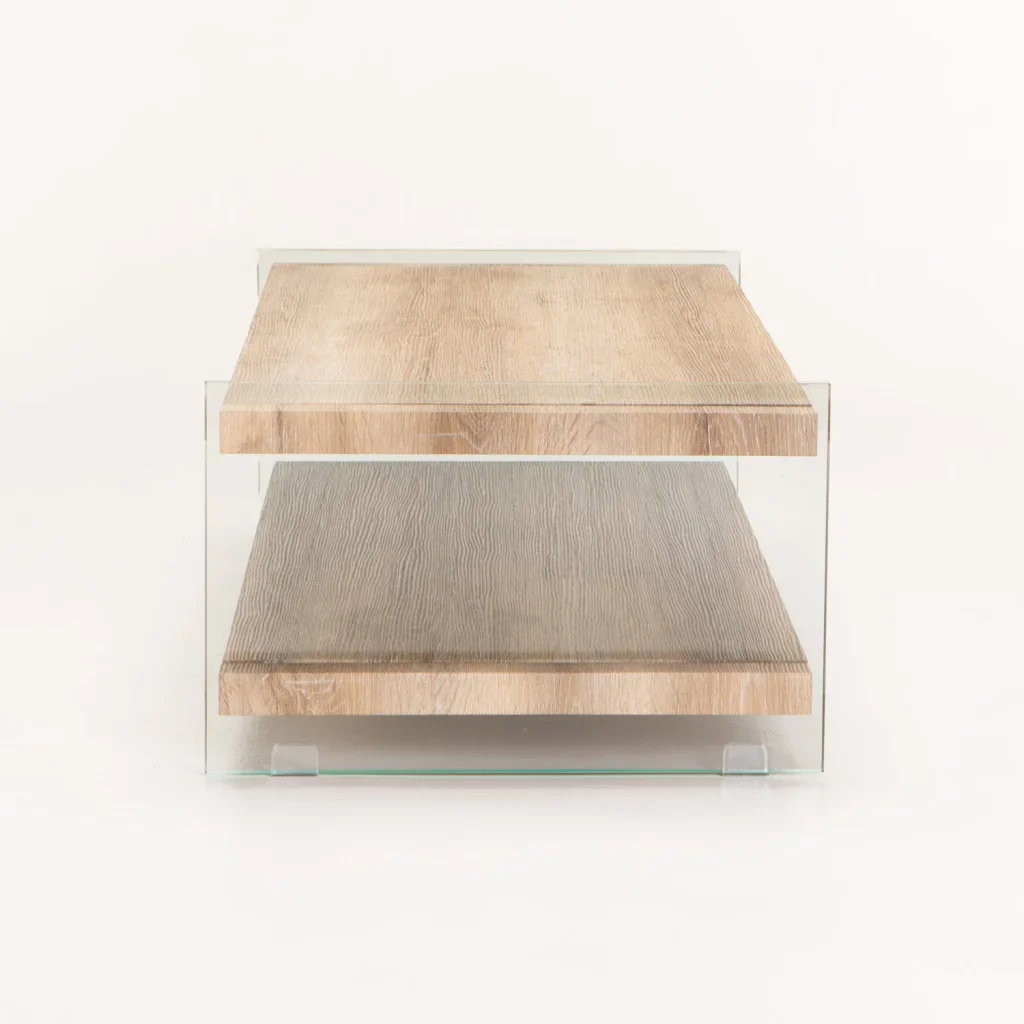 OPAL 110x55cm 8MM TEMPERED GLASS COFFEE TABLE - Image 3