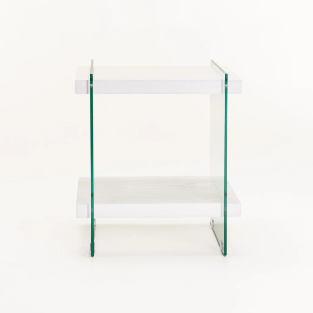 OPAL 45x45cm 8MM TEMPERED GLASS SIDE TABLE - Image 6