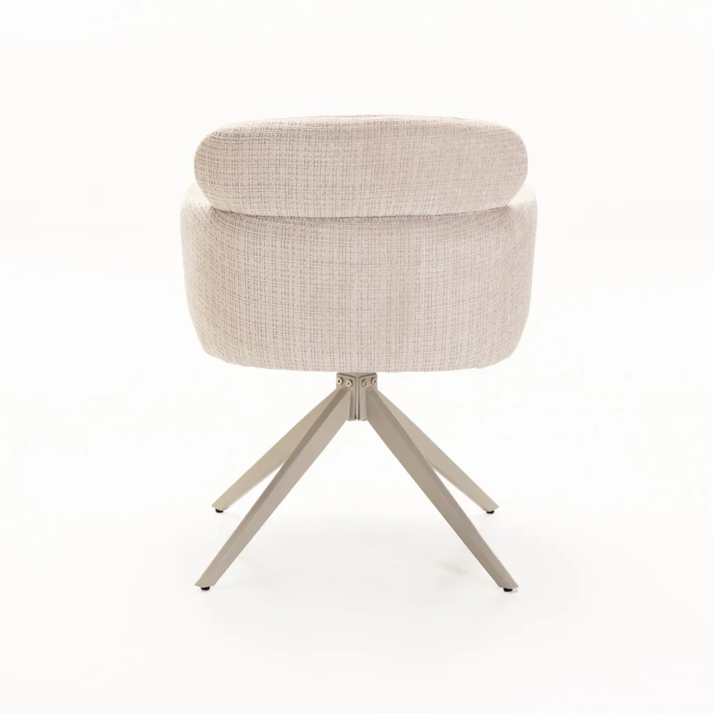 KAT FABRIC SWIVEL DINING CHAIR - Image 14