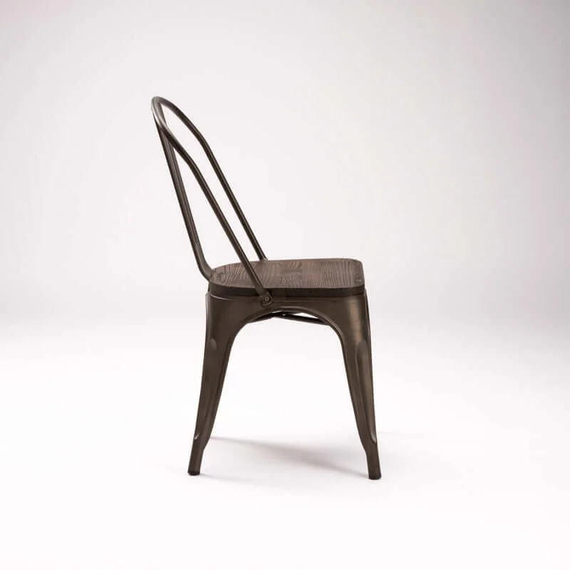 BRONX DINING CHAIR WITH WOOD - Image 3