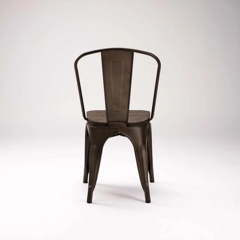 BRONX DINING CHAIR WITH WOOD - Image 4