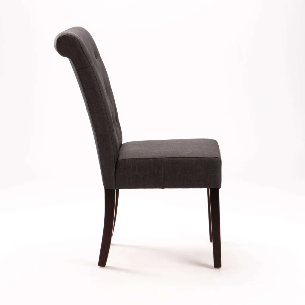 CHESTERFIELD FABRIC DINING CHAIR - Image 3