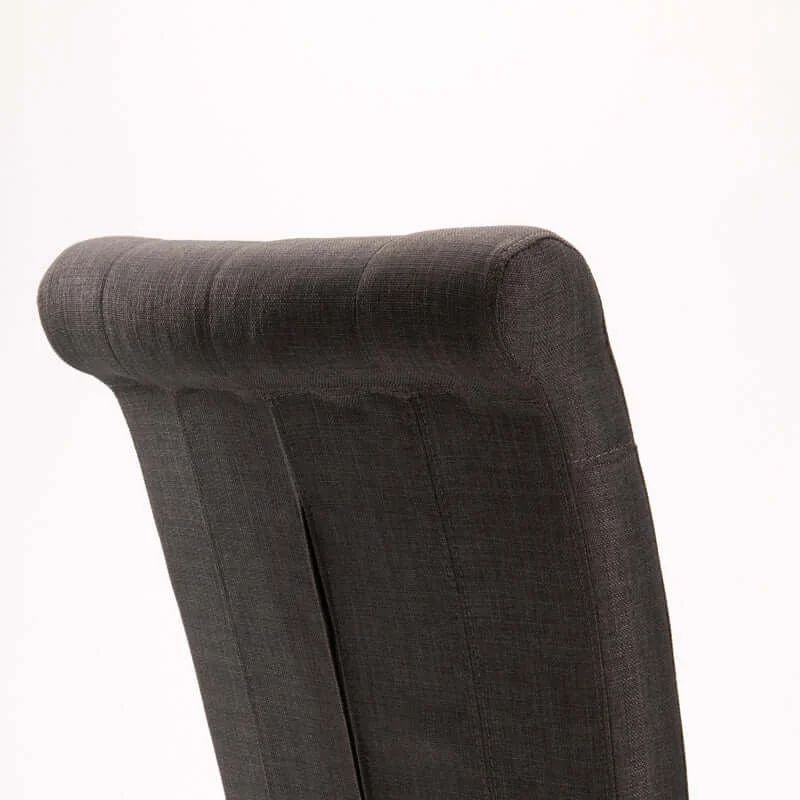 CHESTERFIELD FABRIC DINING CHAIR - Image 5