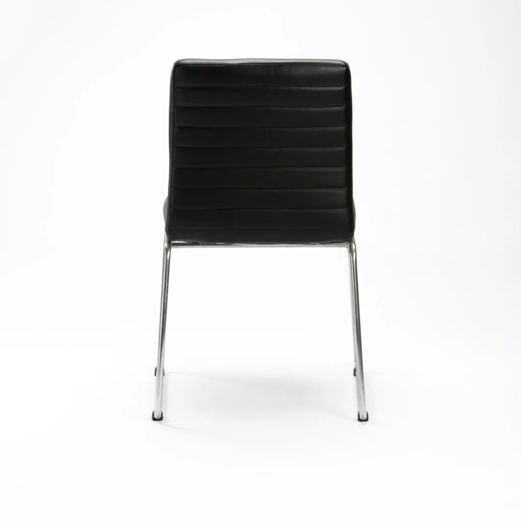 MIA LEATHER TOUCH CHROME DINING CHAIR - Image 4