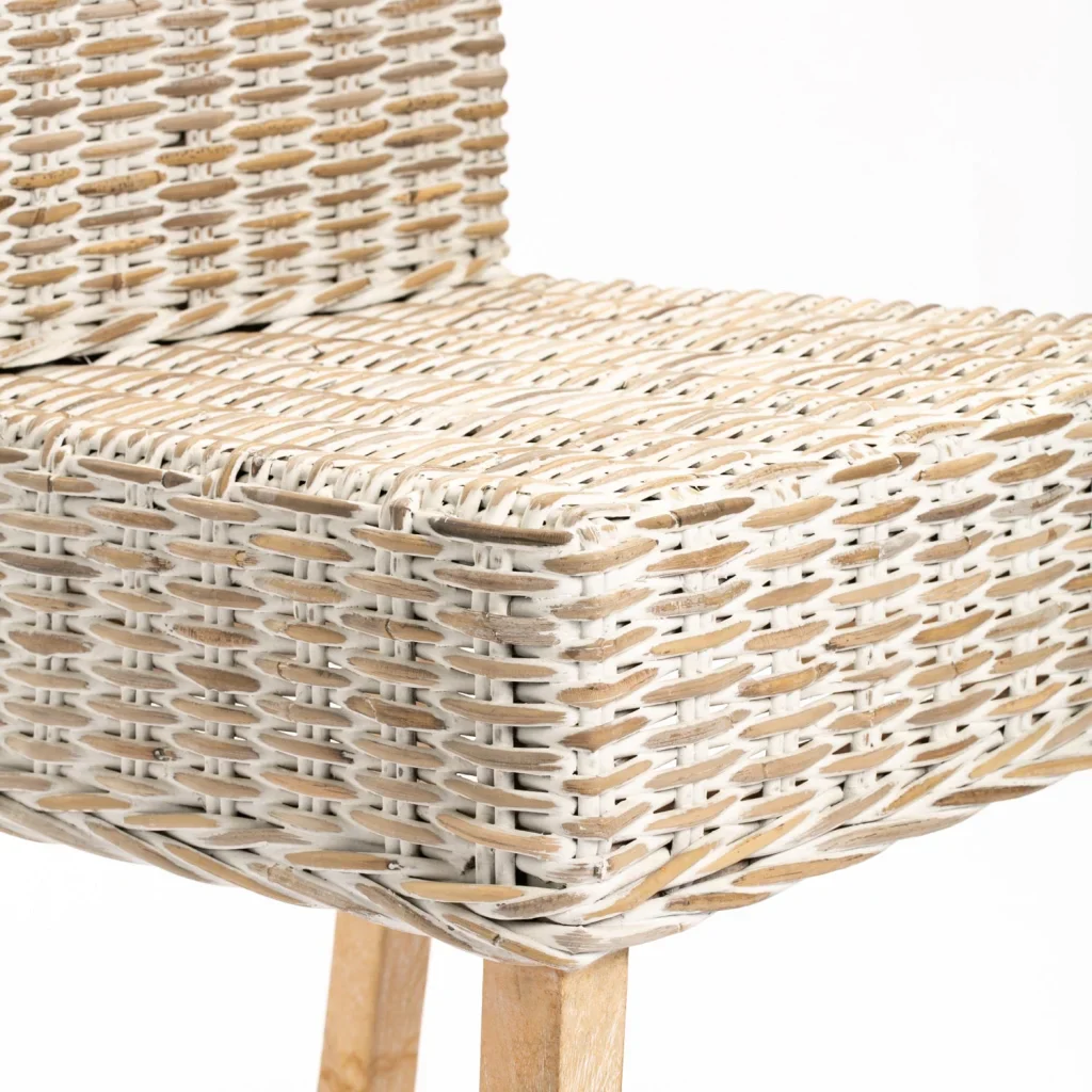 RITA WHITEWASH DINING CHAIR - Image 5