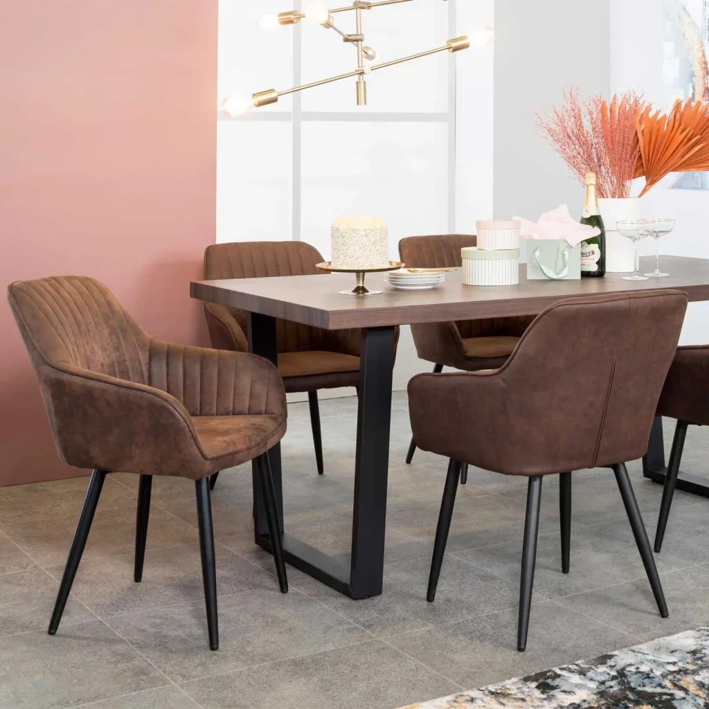 ROCCO FABRIC DINING CHAIR - Image 7