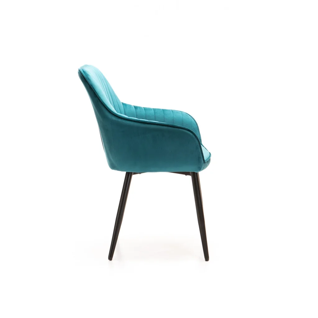 ROCCO VELVET DINING CHAIR - Image 4