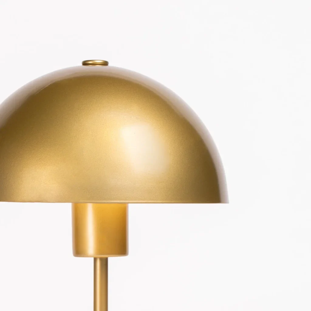 TABLE LAMP   GOLD METAL DOME - Image 2