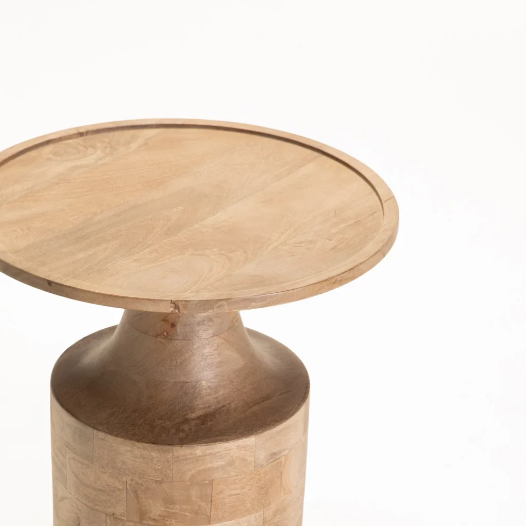 LASA SOLID WOOD SIDE TABLE - Image 2