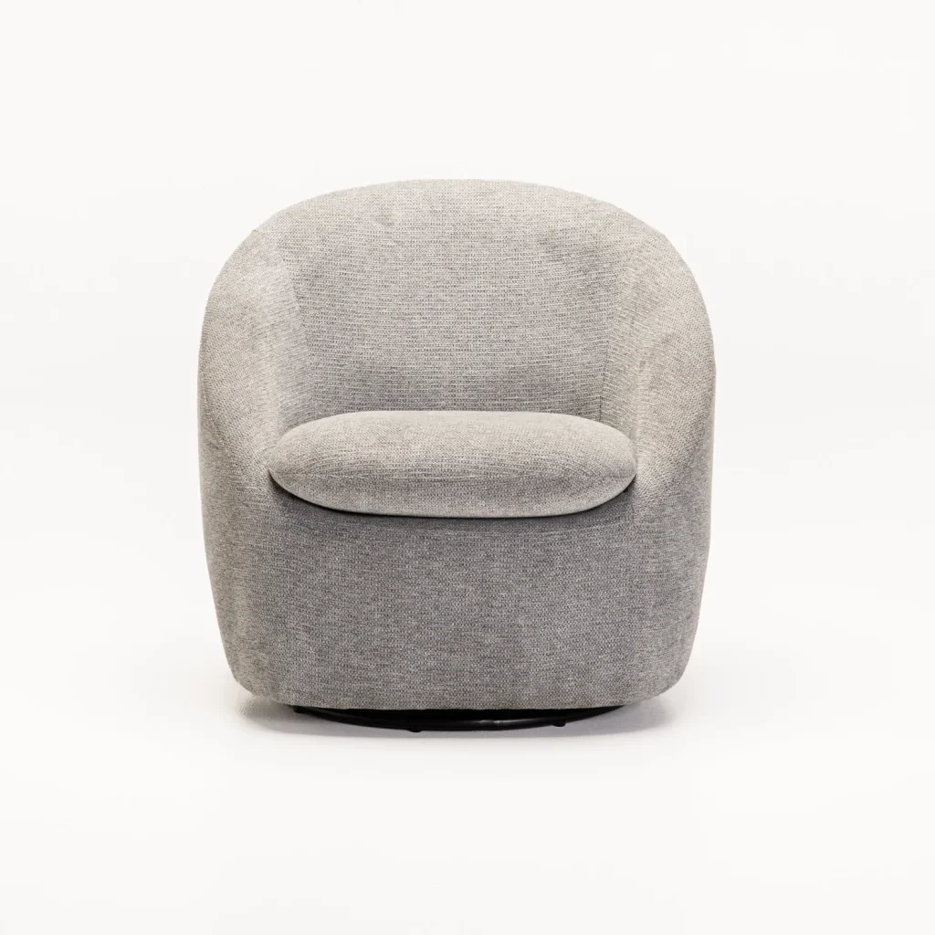 LEILA FABRIC SWIVEL CHAIR - Image 2