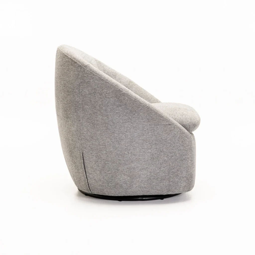 LEILA FABRIC SWIVEL CHAIR - Image 3
