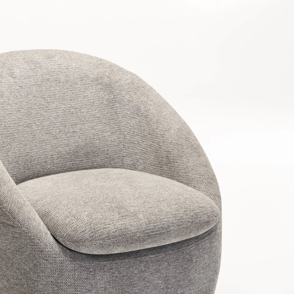 LEILA FABRIC SWIVEL CHAIR - Image 5