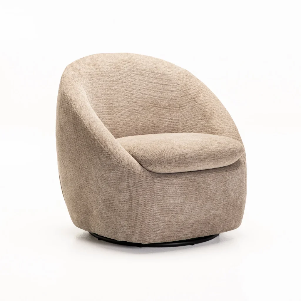 LEILA FABRIC SWIVEL CHAIR - Image 6