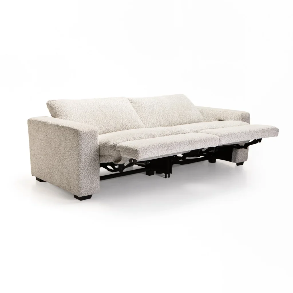 LEO FABRIC ELECTRIC POWER 3 SEATER RECLINER - Image 3