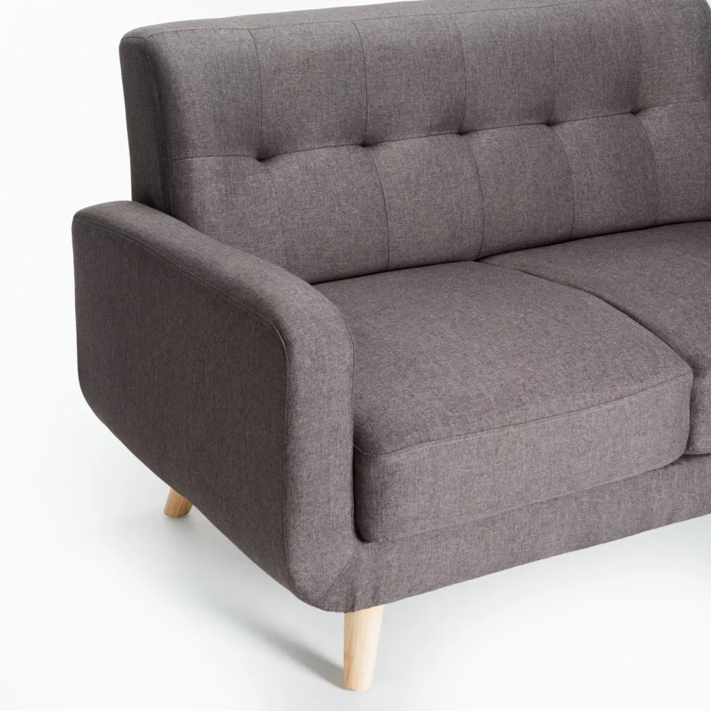 LUNA FABRIC 2 SEATER COUCH - Image 3