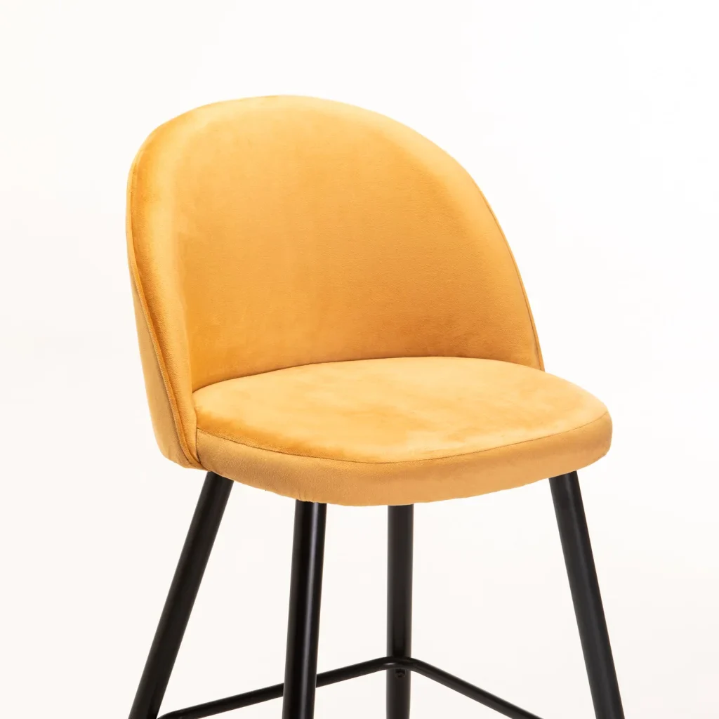 MADDIE VELVET KITCHEN STOOL - Image 10