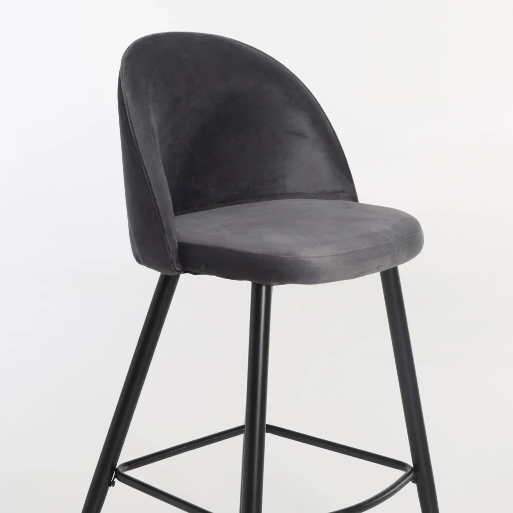 MADDIE VELVET KITCHEN STOOL - Image 20