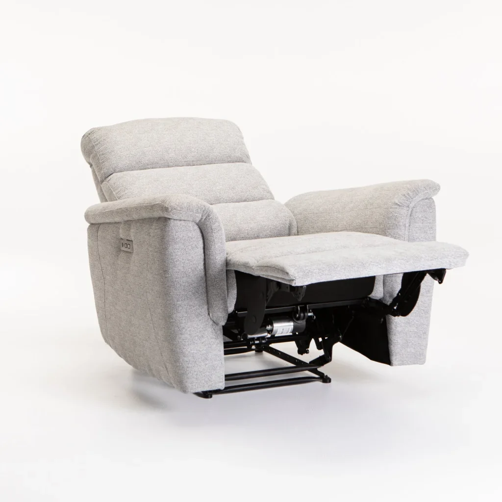 MARCO FABRIC ELECTRIC POWER ARMCHAIR RECLINER-GREY - Image 3