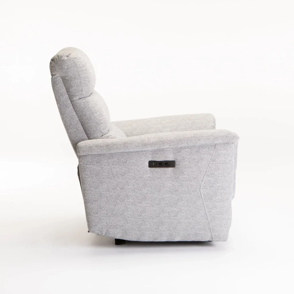 MARCO FABRIC ELECTRIC POWER ARMCHAIR RECLINER-GREY - Image 6