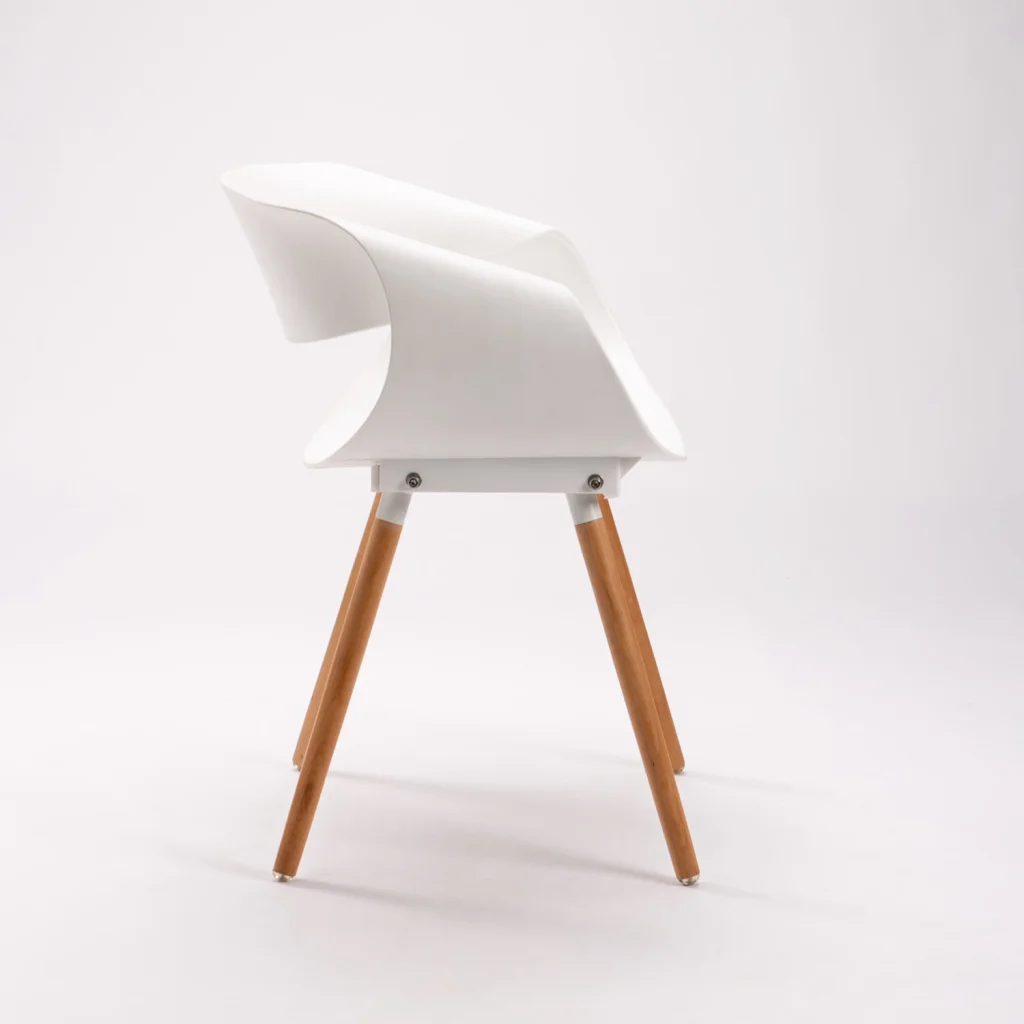 MIRA WOODEN LEG ARMCHAIR - Image 4