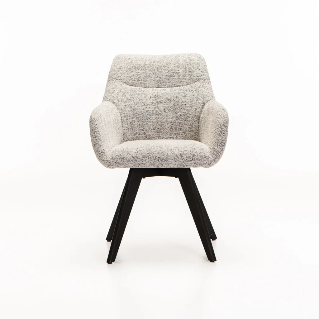 NELLA WOODEN DINING CHAIR - SPECKLED GREY - Image 2