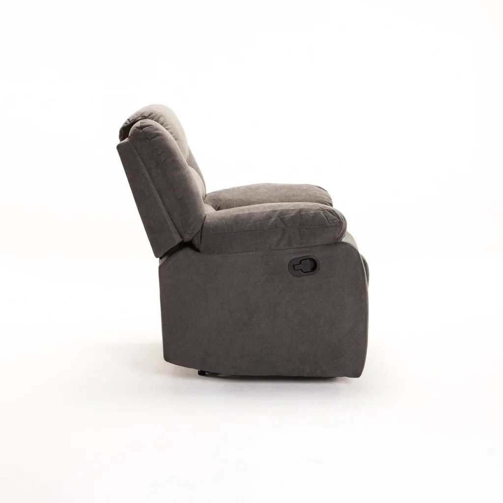 OLI FABRIC ARMCHAIR RECLINER - DARK GREY - Image 5