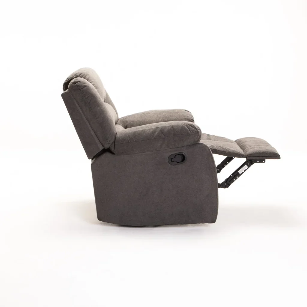 OLI FABRIC ARMCHAIR RECLINER - DARK GREY - Image 6