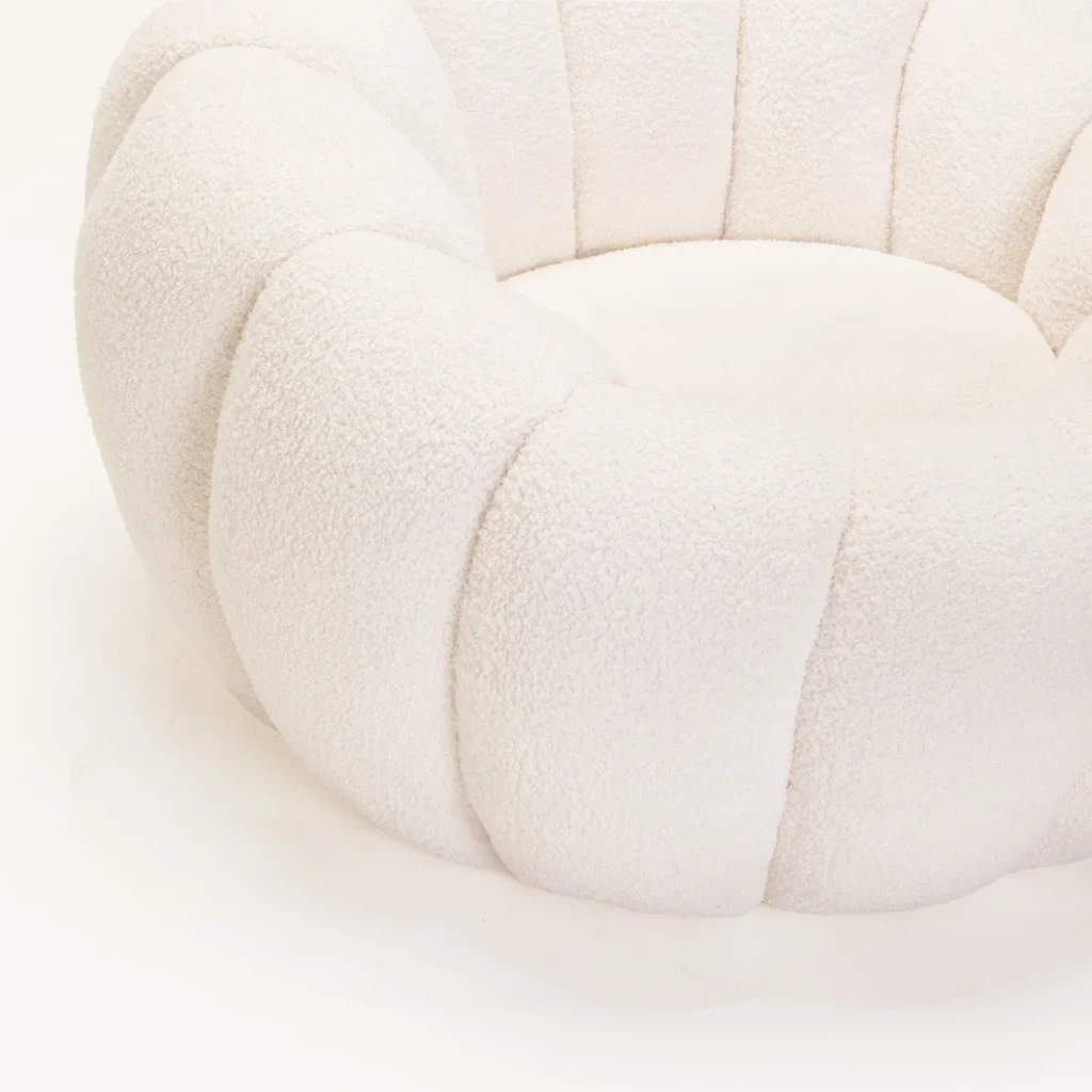 PEARL FLEECE FABRIC CHAIR - Image 6