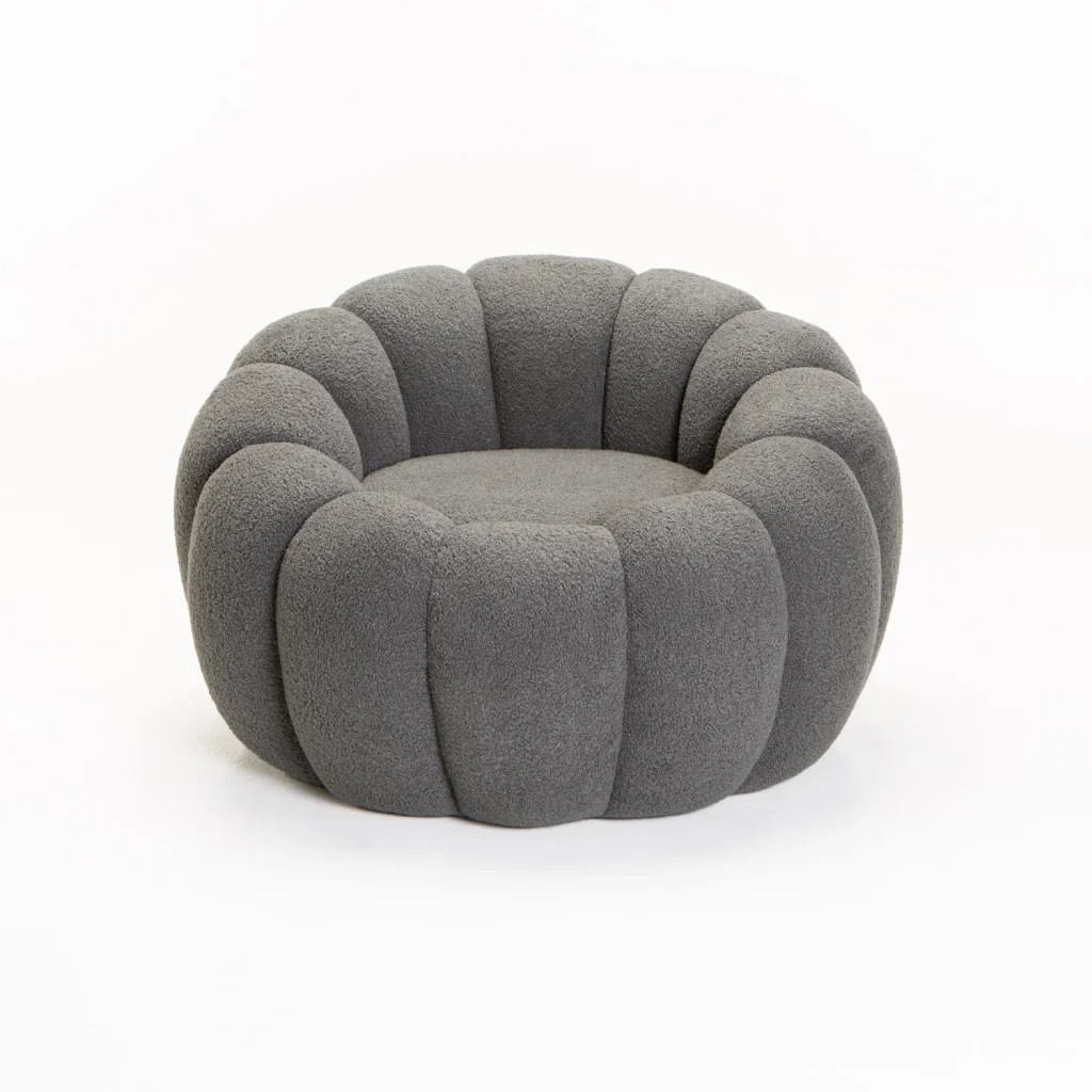PEARL FLEECE FABRIC CHAIR - Image 8