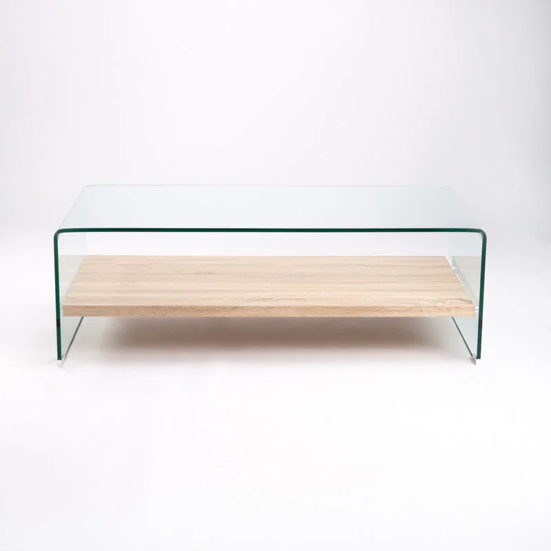 IVY 120x60cm 12MM TEMPERED GLASS COFFEE TABLE - Image 2