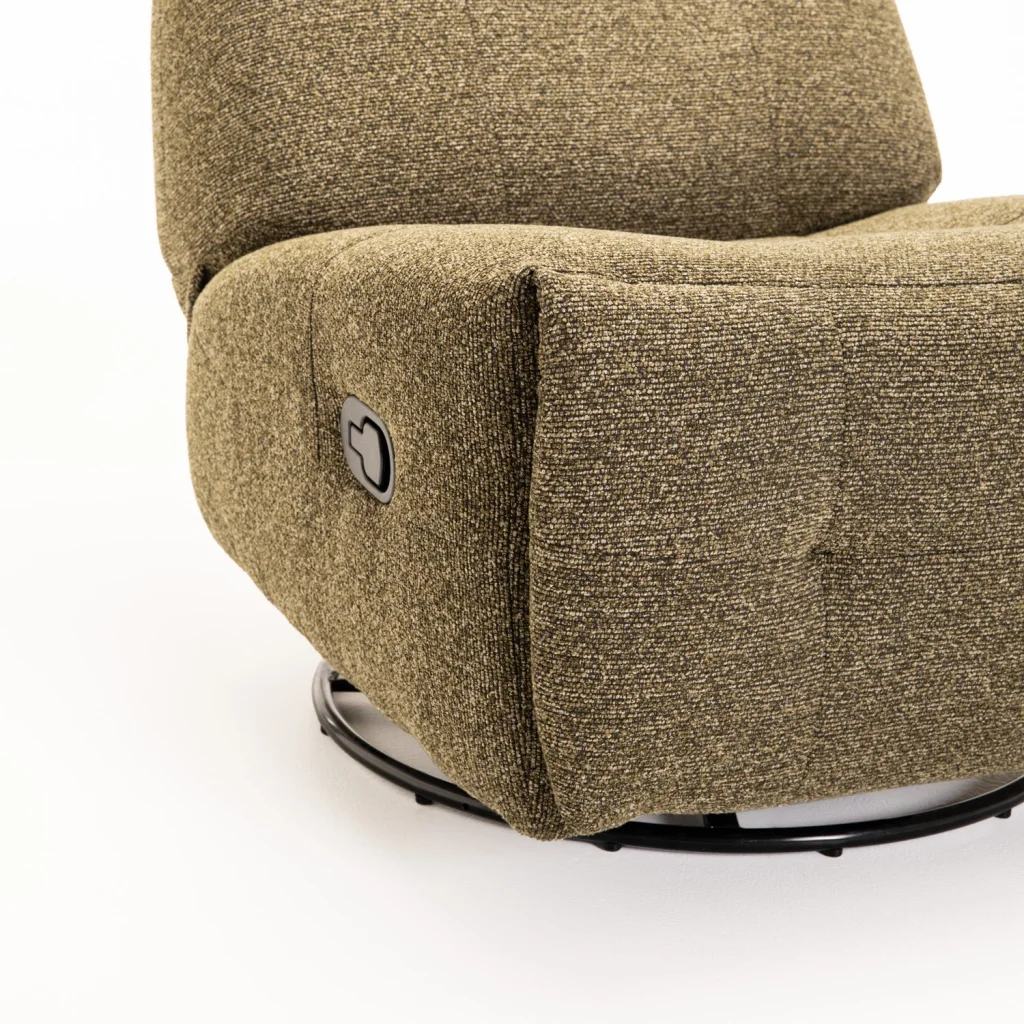 RENZO FABRIC ARMLESS SWIVEL RECLINER - Image 21