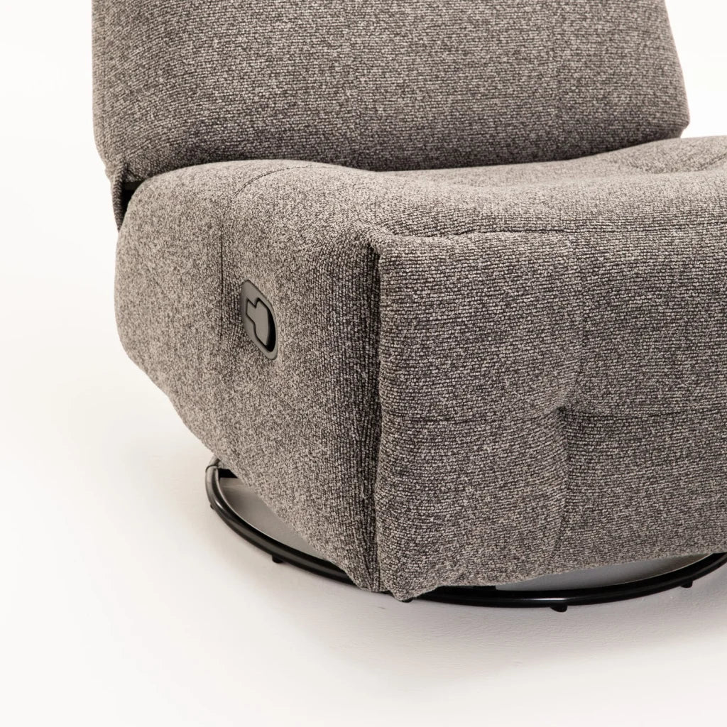 RENZO FABRIC ARMLESS SWIVEL RECLINER - Image 7