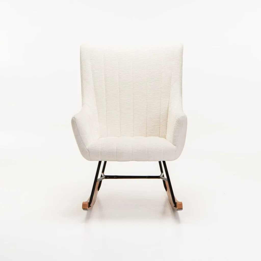ROSIE VELVET ROCKING CHAIR - Image 2