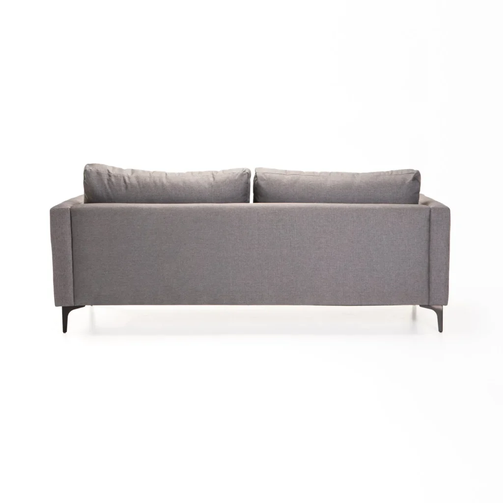 SANTINO FABRIC 3 SEATER COUCH - BLACK LEG - Image 4