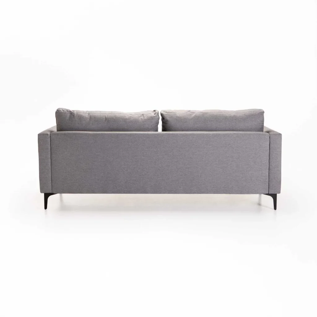 SANTINO FABRIC 3 SEATER COUCH - BLACK LEG - Image 9