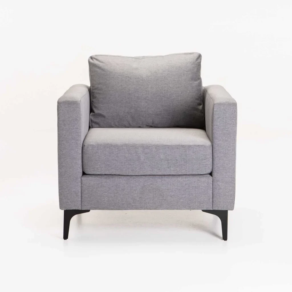 SANTINO FABRIC ARMCHAIR - BLACK LEG - Image 2