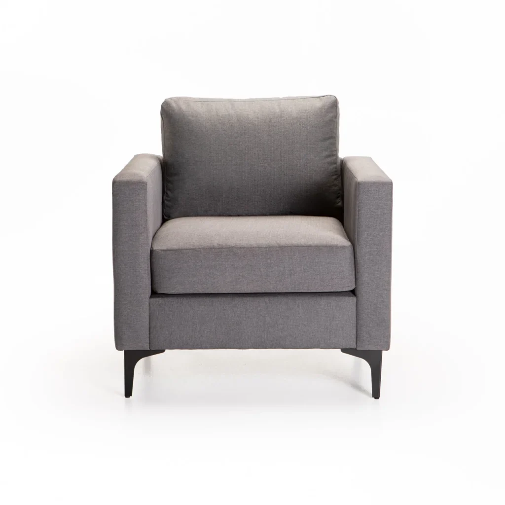 SANTINO FABRIC ARMCHAIR - BLACK LEG - Image 7