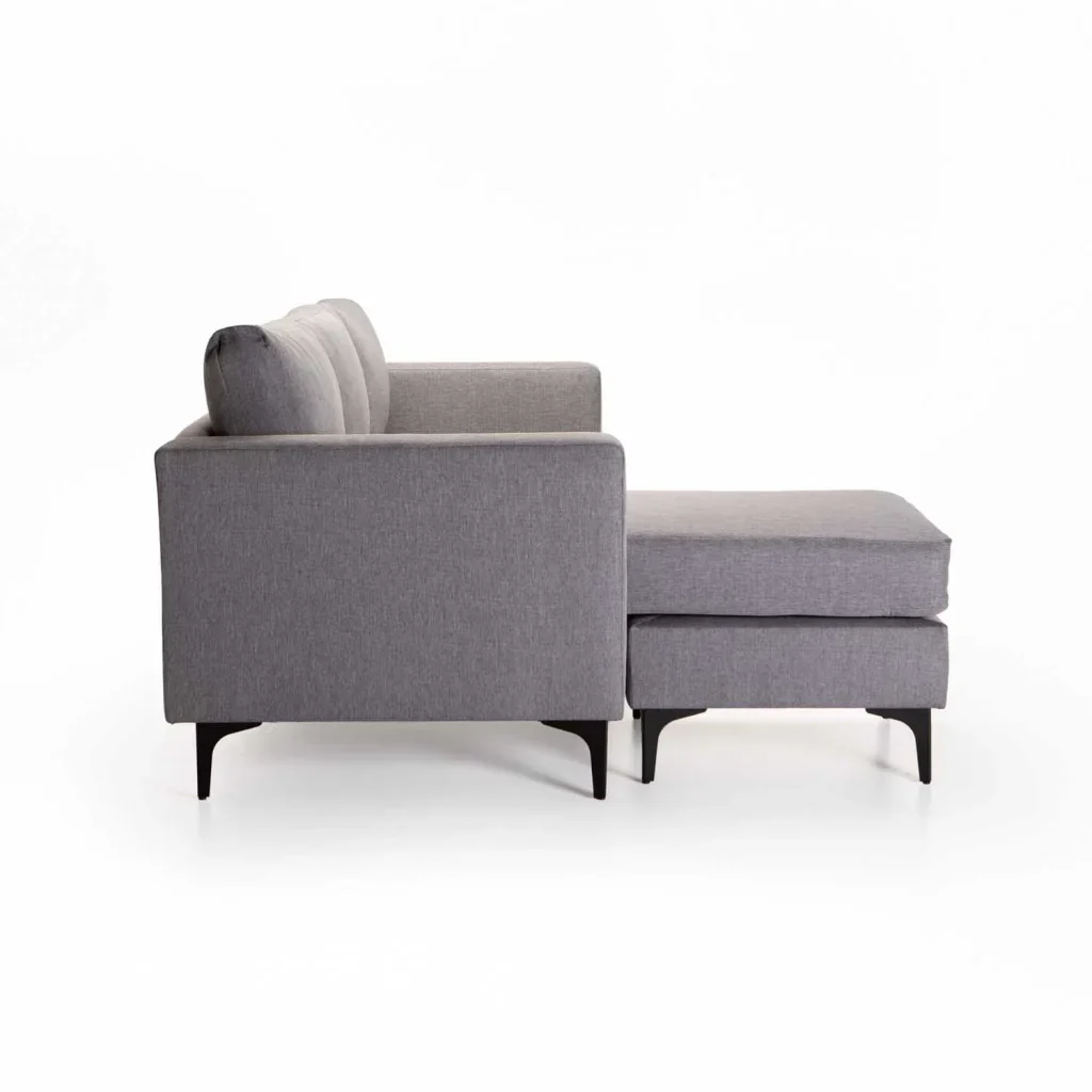 SANTINO FABRIC CORNER CHAISE - BLACK LEG - Image 3