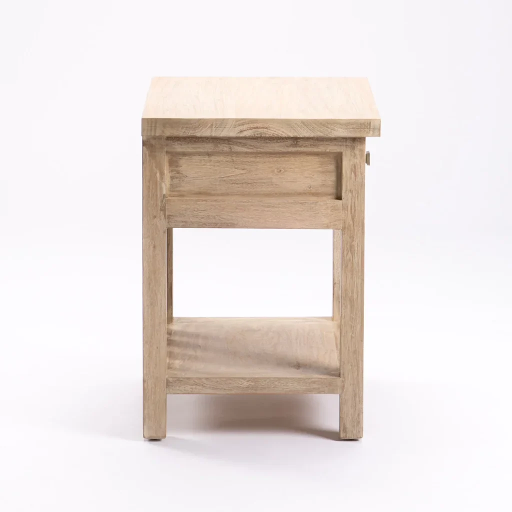 SARI WHITEWASH 1 DRAWER PEDESTAL - Image 3