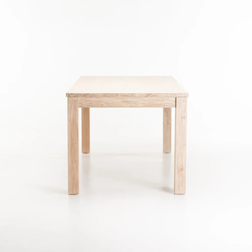 SARI WHITEWASH 180x90cm DINING TABLE - Image 3
