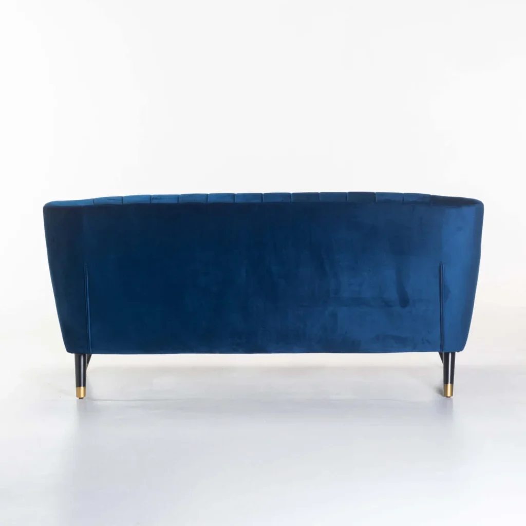 JUNO VELVET 3 SEATER COUCH - Image 4