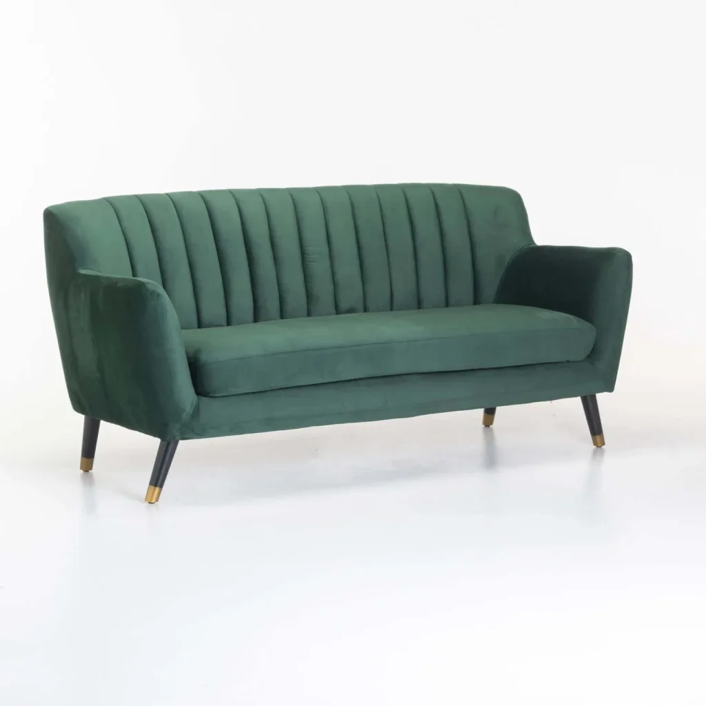 JUNO VELVET 3 SEATER COUCH - Image 6