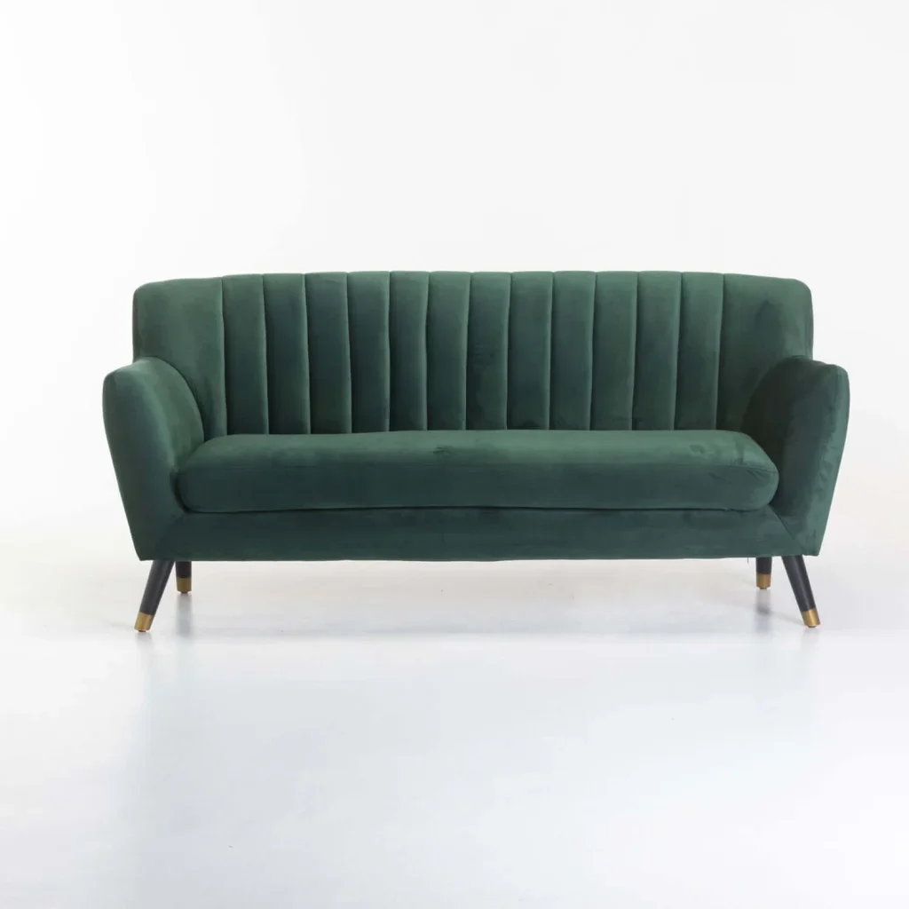 JUNO VELVET 3 SEATER COUCH - Image 7