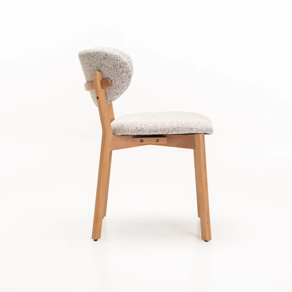 SOFIA WOODEN DINING CHAIR-NATURAL LEG - Image 3